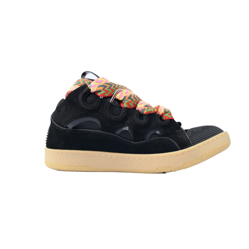 Lanvin Leather Curb Black Sneaker