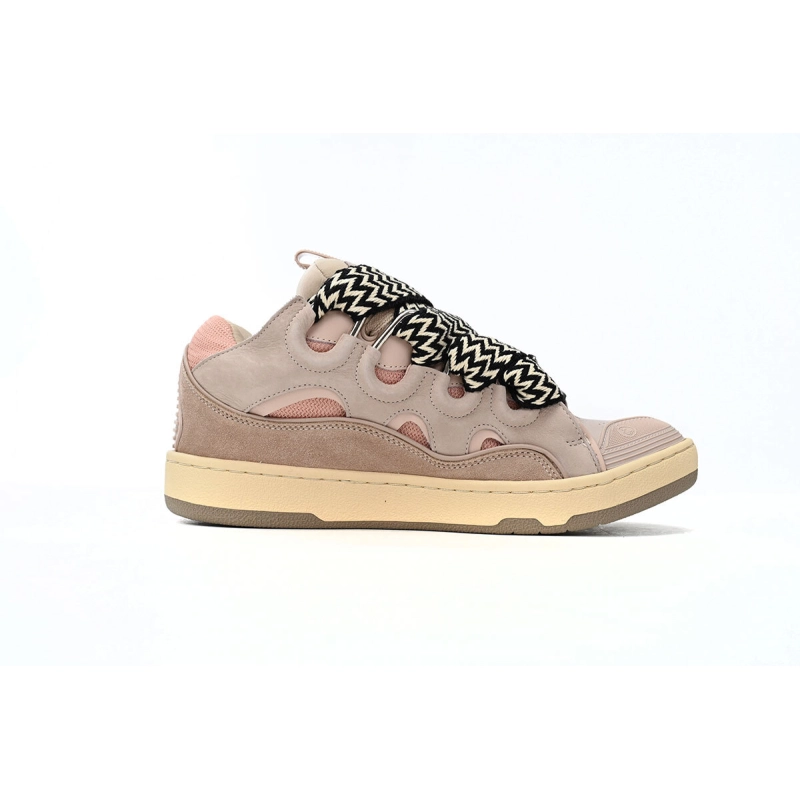 Lanvin Leather Curb Pink Gum Sneaker