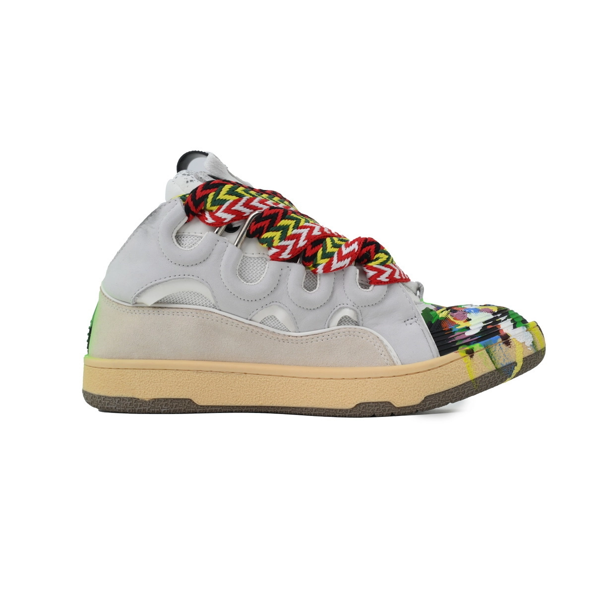 Lanvin x Gallery Dept Paint Drip Optical White Sneaker