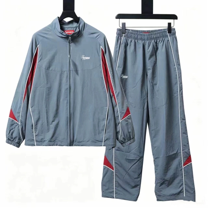 Supreme 25FW Contrast Piping Track Grey